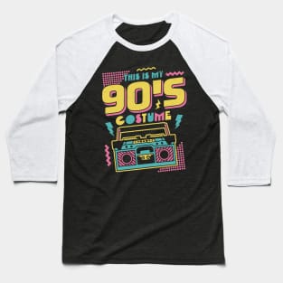 This is My 90s Costume Halloween Nineties Costume Retro Baseball T-Shirt